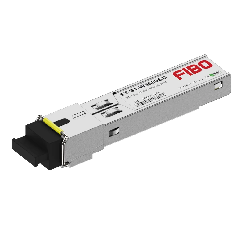 SFP Трансивер FIBO 1000BASE-BX20-DA SFP модуль 1550/1490нм 80км