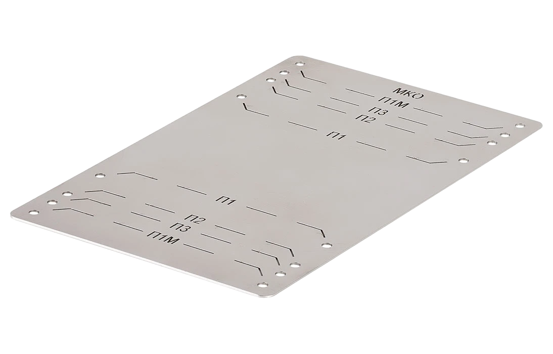 Шаблон ССД крепления муфт для УПМК-Панда